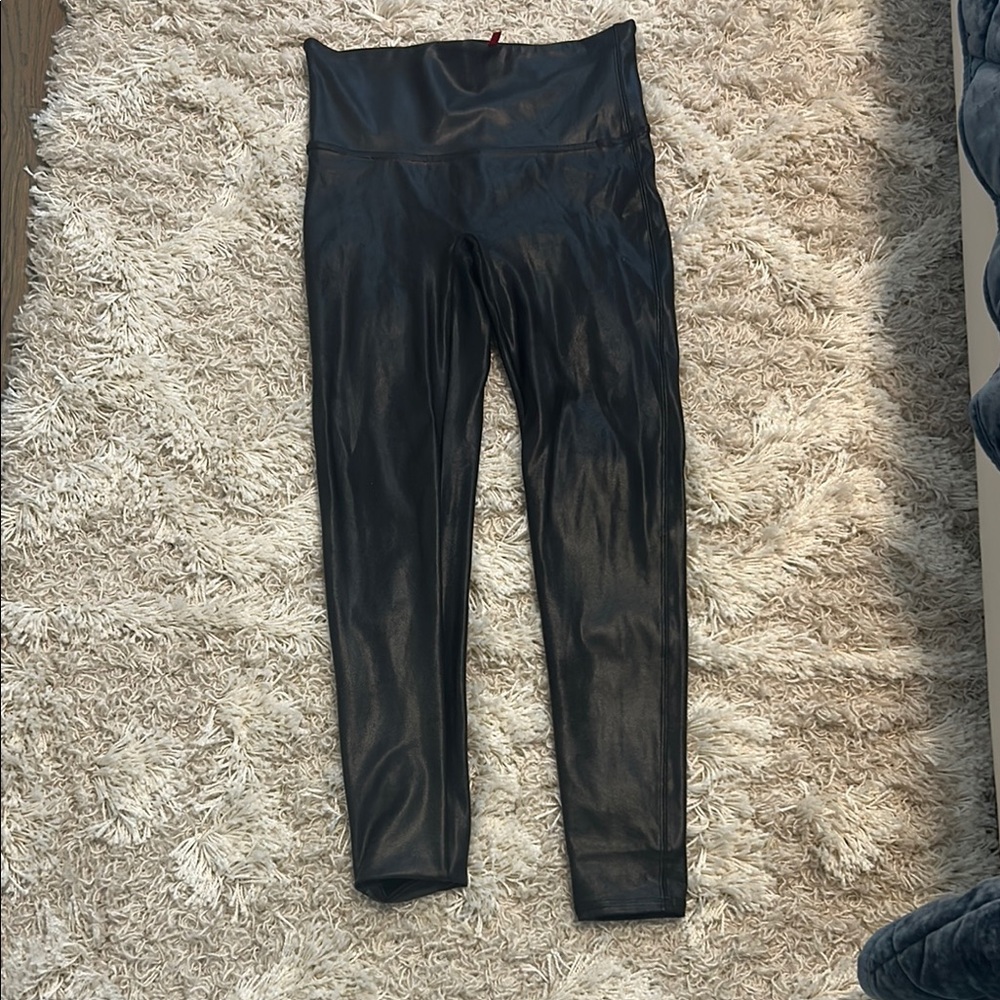 Black Faux Leather Leggings